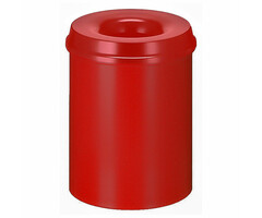 Vlamdovende papierbak 15 liter rood