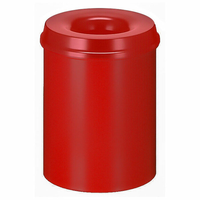 Vlamdovende papierbak 15 liter rood