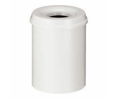 Vlamdovende papierbak 15 liter grijswit (R9002)