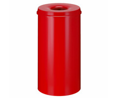 Vlamdovende papierbak 50 liter rood