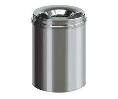Vlamdovende papierbak 15 liter RVS