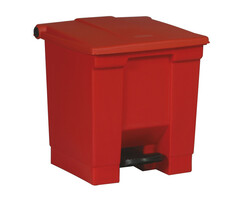 Rubbermaid Step-On Classic container 30 liter rood