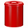 Vlamdovende papierbak 80 liter rood