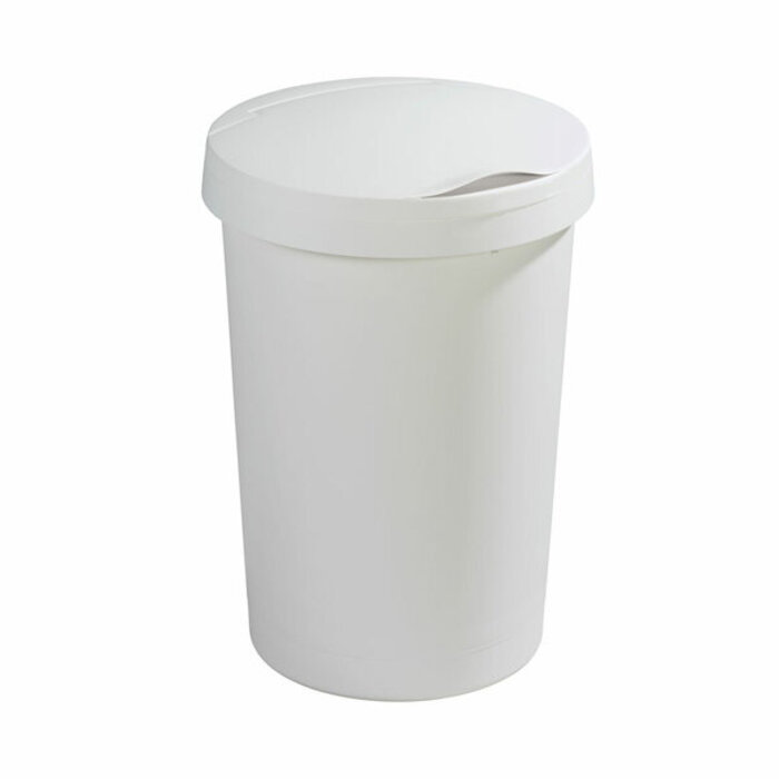 Sunware Afvalbak Twinga klepdeksel 45 liter wit