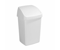 Sunware Afvalbak Delta swingdeksel 25 liter wit