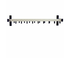 Pro-line Wandgarderobe 19 haken (grijs, zwart)