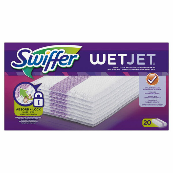 SWIFFER WetJet Dweilsysteem Navulling Reinigingsdoekjes
