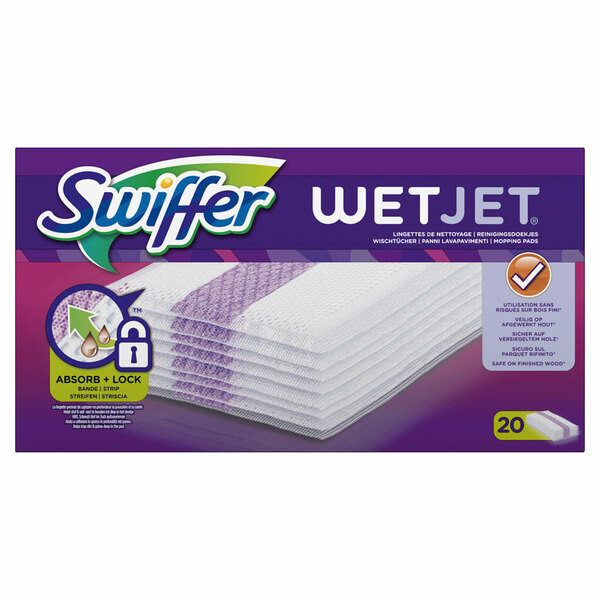 SWIFFER WetJet Dweilsysteem Navulling Reinigingsdoekjes