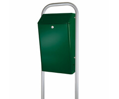 DutchDesign Buitenafvalbak met klep 50 liter groen