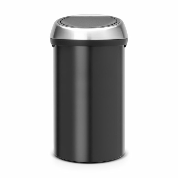 Brabantia Touch Bin 60 liter (mat zwart, mat RVS)