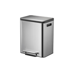 EKO EcoCasa Recycler pedaalemmer 30 liter mat RVS