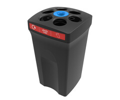 EnvirocupXL plastic cups (zwart, rood)
