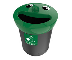 Smiley Face Bin Food Waste 52 liter (zwart, groen)
