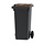 Mini-container 120 liter (grijs, bruin)