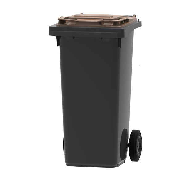 Mini-container 120 liter (grijs, bruin)