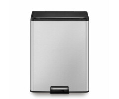 EKO Essential Recycler pedaalemmer 20+20 liter mat RVS