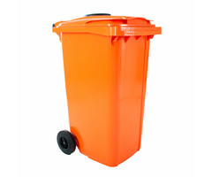Container met rozet 240 liter oranje