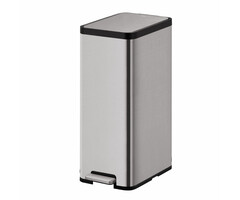 EKO Ecomaid pedaalemmer 45 liter grijs mat RVS