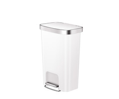 EKO Hana 1 Pedaalemmer 2x25 liter wit