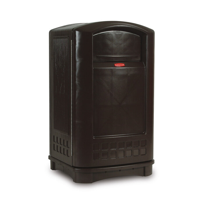 Rubbermaid Landmark Container Series II zonder asbak 189.3 liter zwart