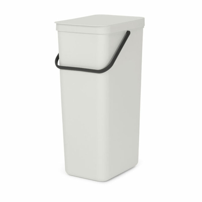 Brabantia Afvalemmer Sort & Go 40 liter lichtgrijs