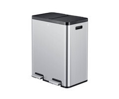 EKO Essential 1 Recycler pedaalemmer 30+30 liter mat RVS