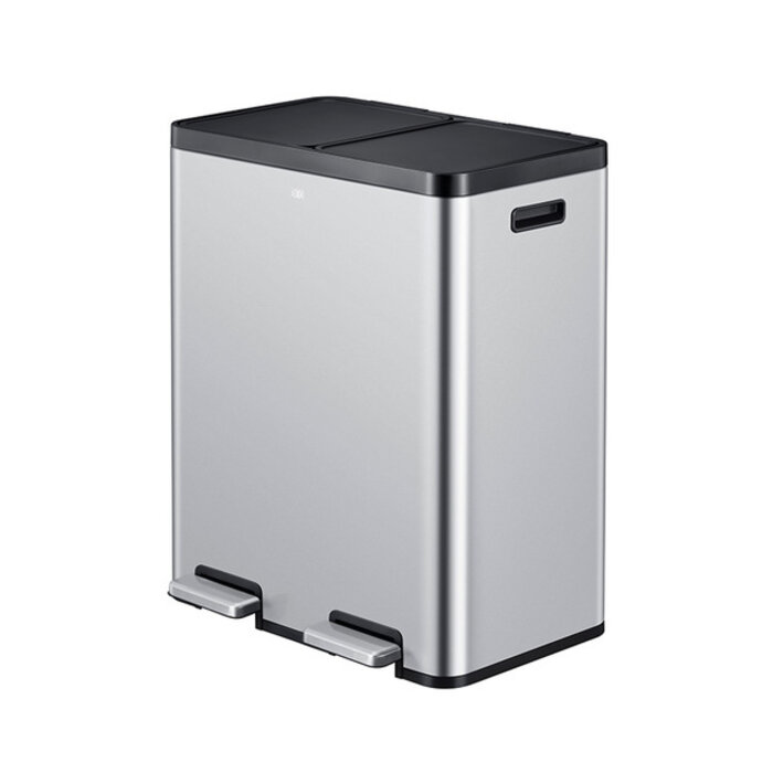 EKO Essential 1 Recycler pedaalemmer 30+30 liter mat RVS