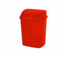 Afvalbak met Swing deksel 15 liter rood