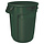 Ronde Brute container 121,1 liter donkergroen