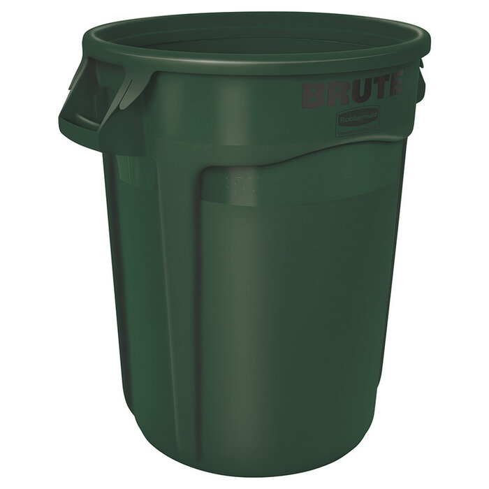 Rubbermaid Ronde Brute container 121,1 liter donkergroen