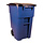 BRUTE-rolcontainer met deksel 189,3 liter (blauw, zwart)