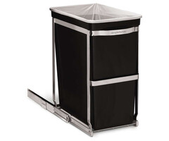 Simplehuman Pull-Out afvalemmer 30 liter Zwart