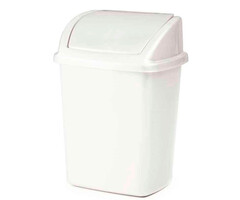 Afvalbak swing 4,45 liter wit