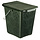 Afvalemmer Greenline 7 liter groen