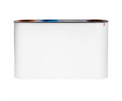 Split 4 afvalscheidingsunit (wit, antraciet)