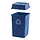 Styleline container 132 liter (blauw, recyclingsymbool)