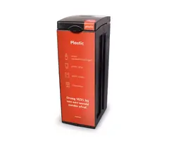 Bonton Original Plastic met Dichte Deksel 70 liter (zwart, rood)