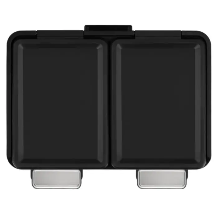 EKO Essential splitted Recycler pedaalemmer 10+10 liter mat RVS