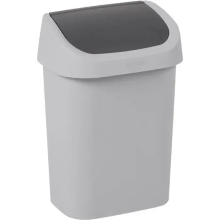 Curver Mistral Swing Afvalbak 10 liter grijs