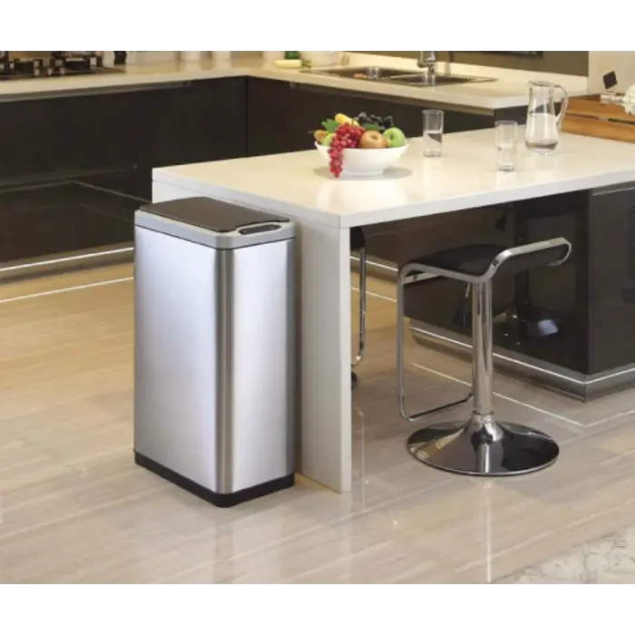EKO Phantom recycler Sensor Bin 20+20 liter (mat RVS, zwart)