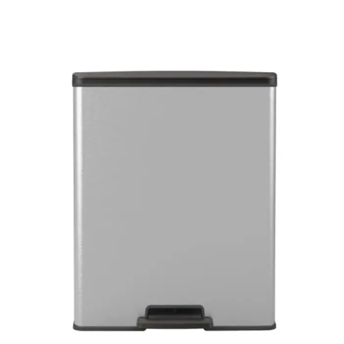 Curver Pedaalemmer Decobin Duo 26+26 liter (zilver, zwart)