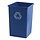 Styleline container 132 liter (blauw, recyclingsymbool)