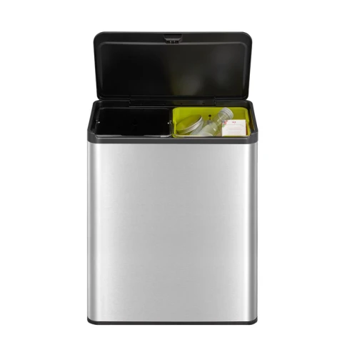 EKO Essential Touch Recycler 20+20 liter (mat RVS, zwart)