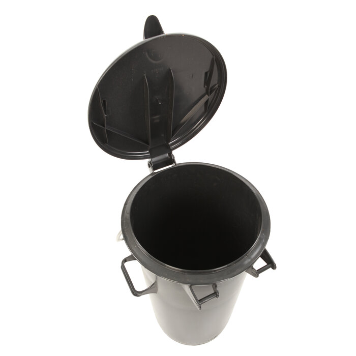 Kunststof afvalbak 50 liter donkergrijs