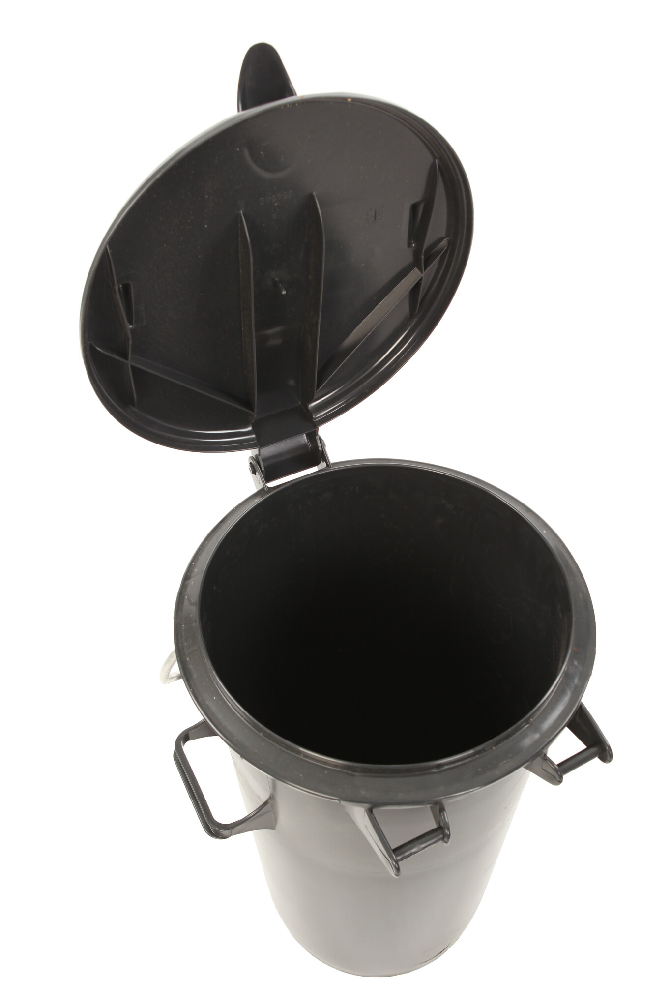 Kunststof afvalbak 50 liter donkergrijs