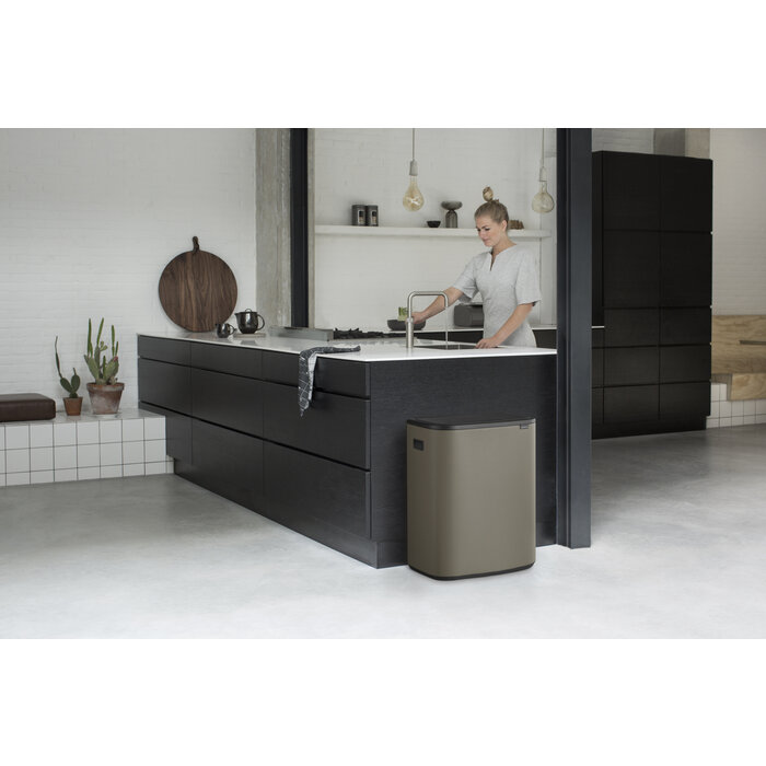 Brabantia Bo Touch Bin 2x30 liter platina