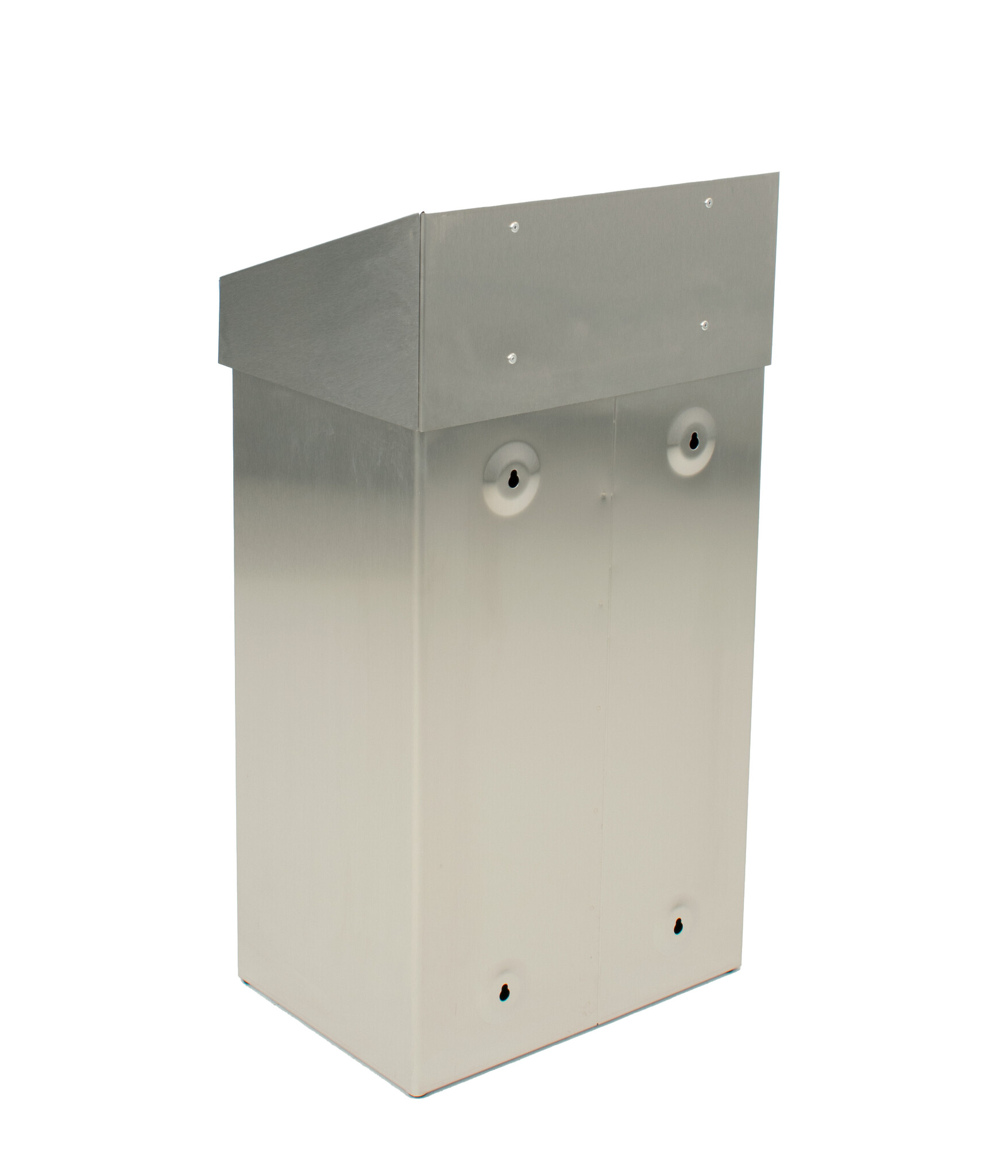 DutchDesign Afvalbak met pushklep 50 liter mat RVS