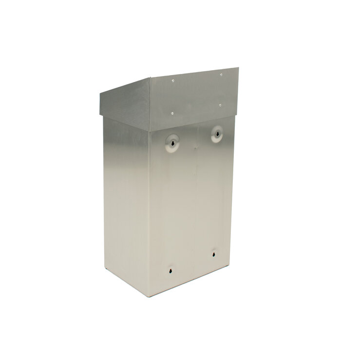 DutchDesign Afvalbak met pushklep 18 liter mat RVS