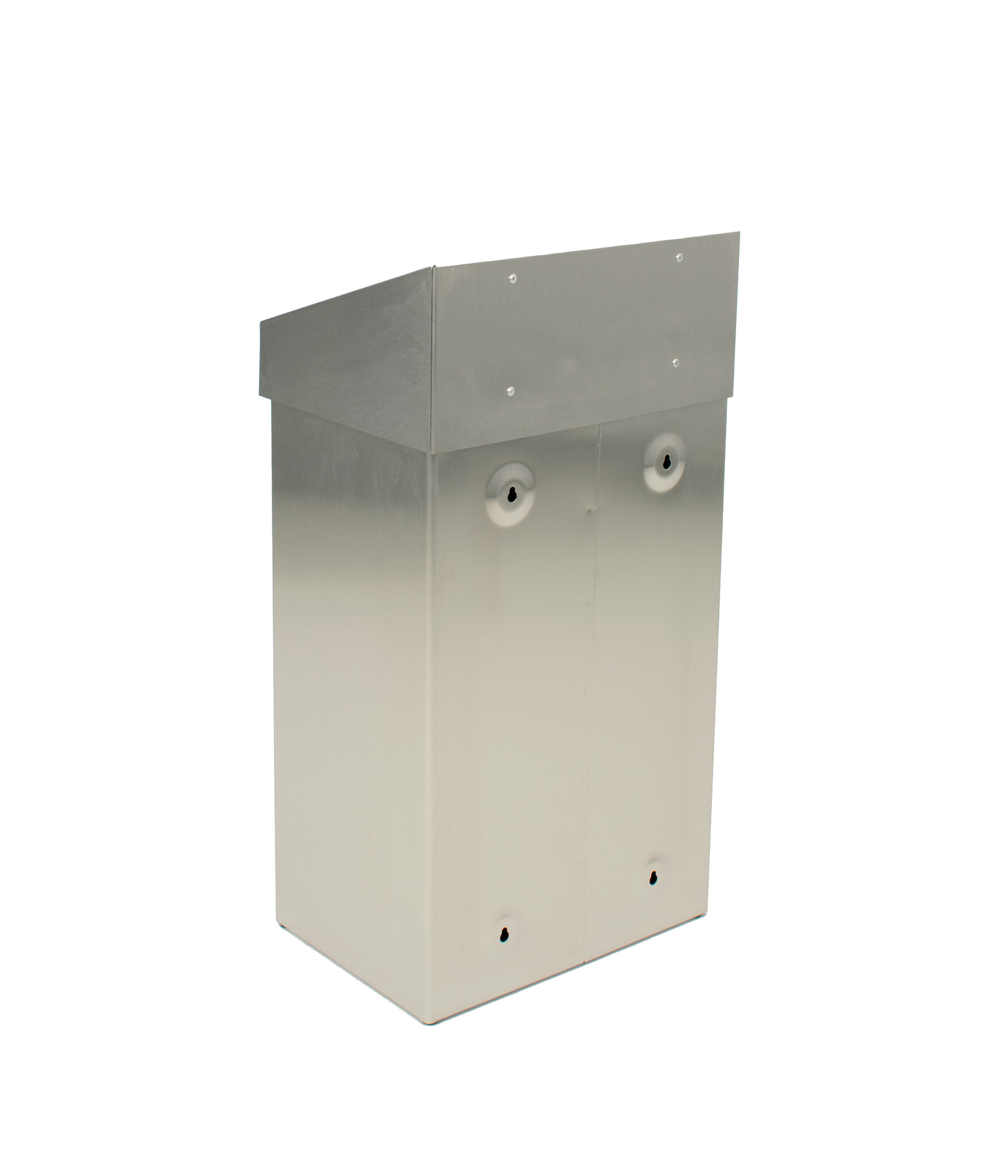 DutchDesign Afvalbak met pushklep 18 liter mat RVS