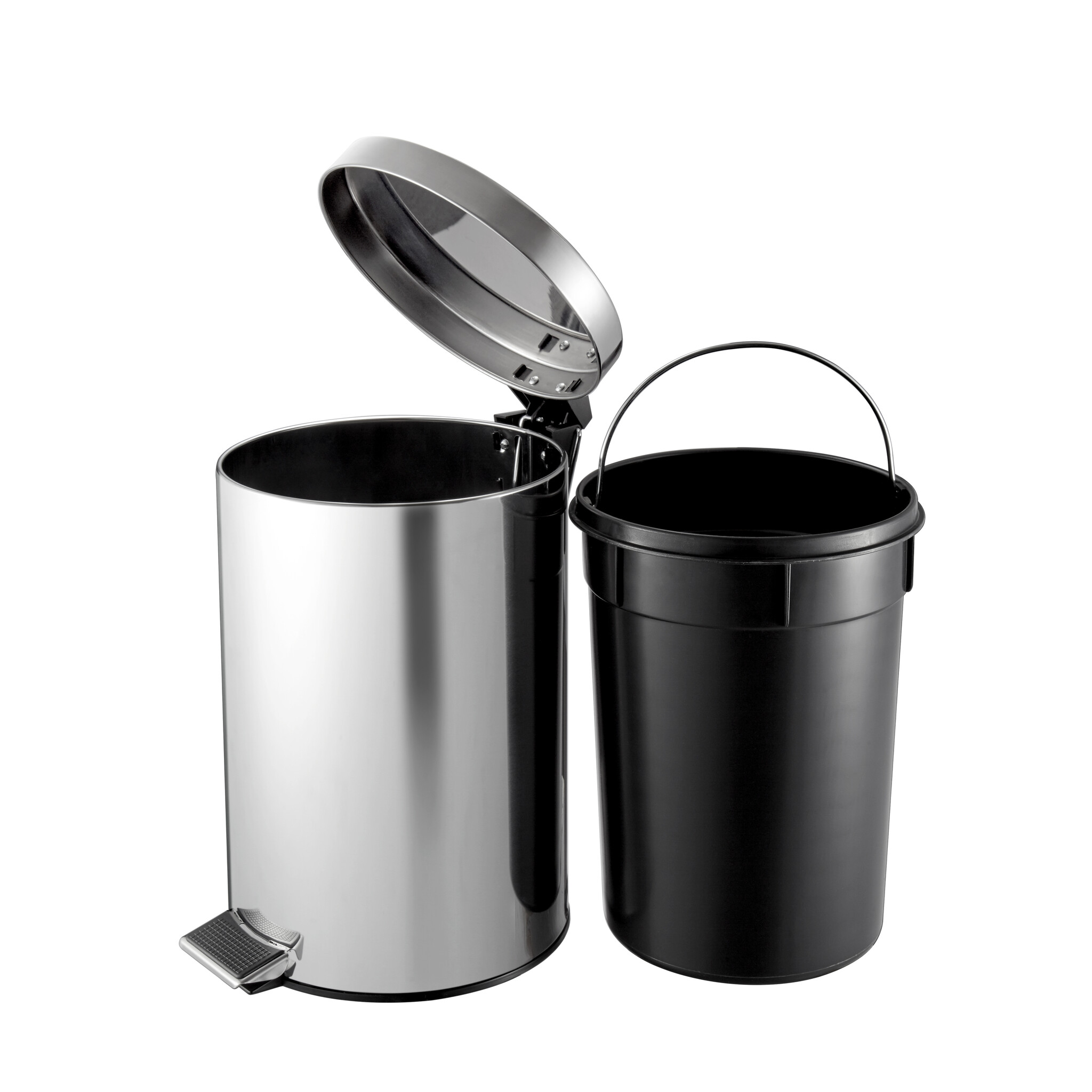 Pedaalemmer 12 liter RVS